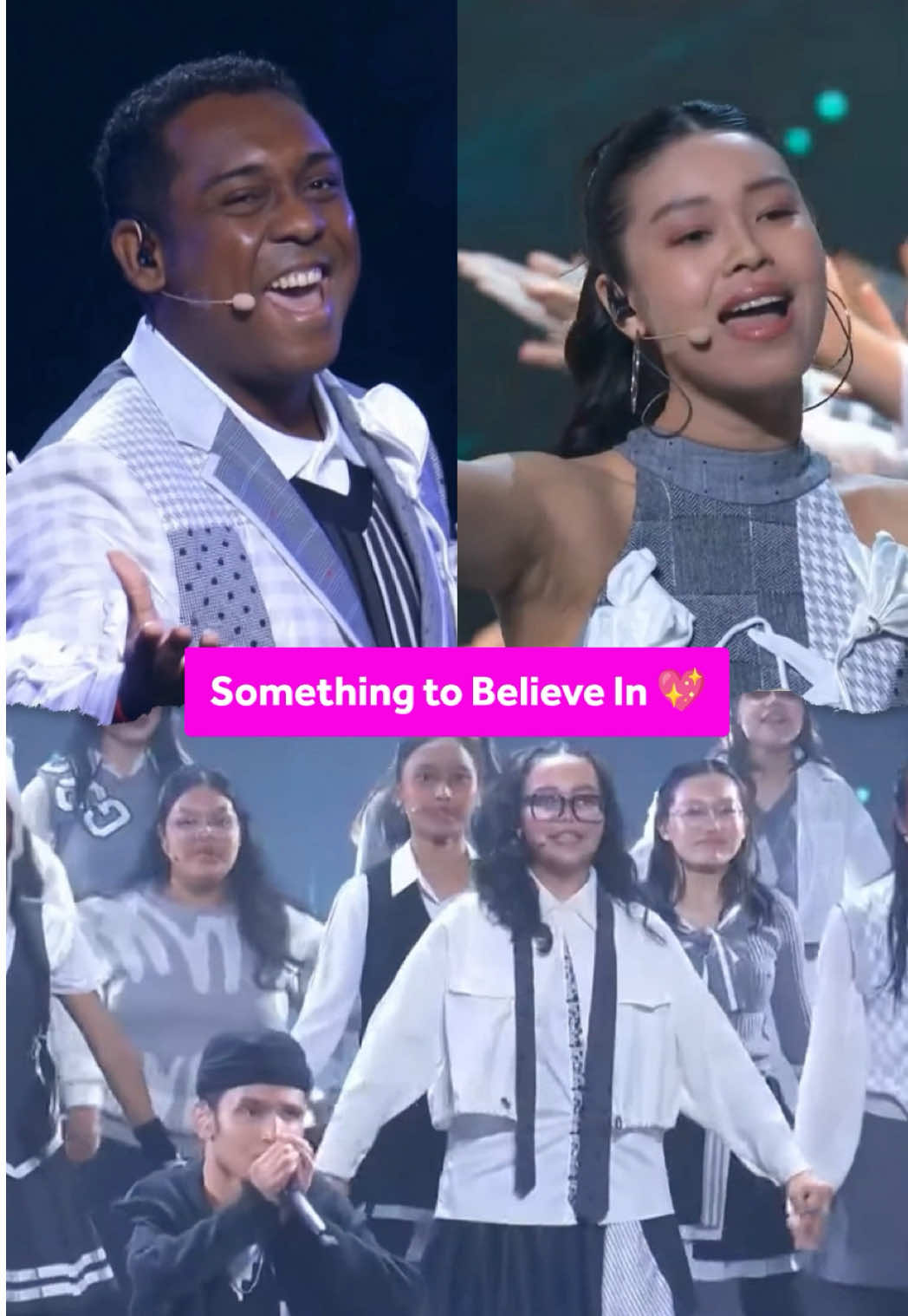 POV: you’re watching music bring everyone together 💫 @EbiShankara, @JJNeo, @WheelSmith & the Swiss Cottage Show Choir ate that medley UP 🔥 #PresidentsChallengeNight #MediacorpPresidentsChallengeNight #PresidentsChallenge