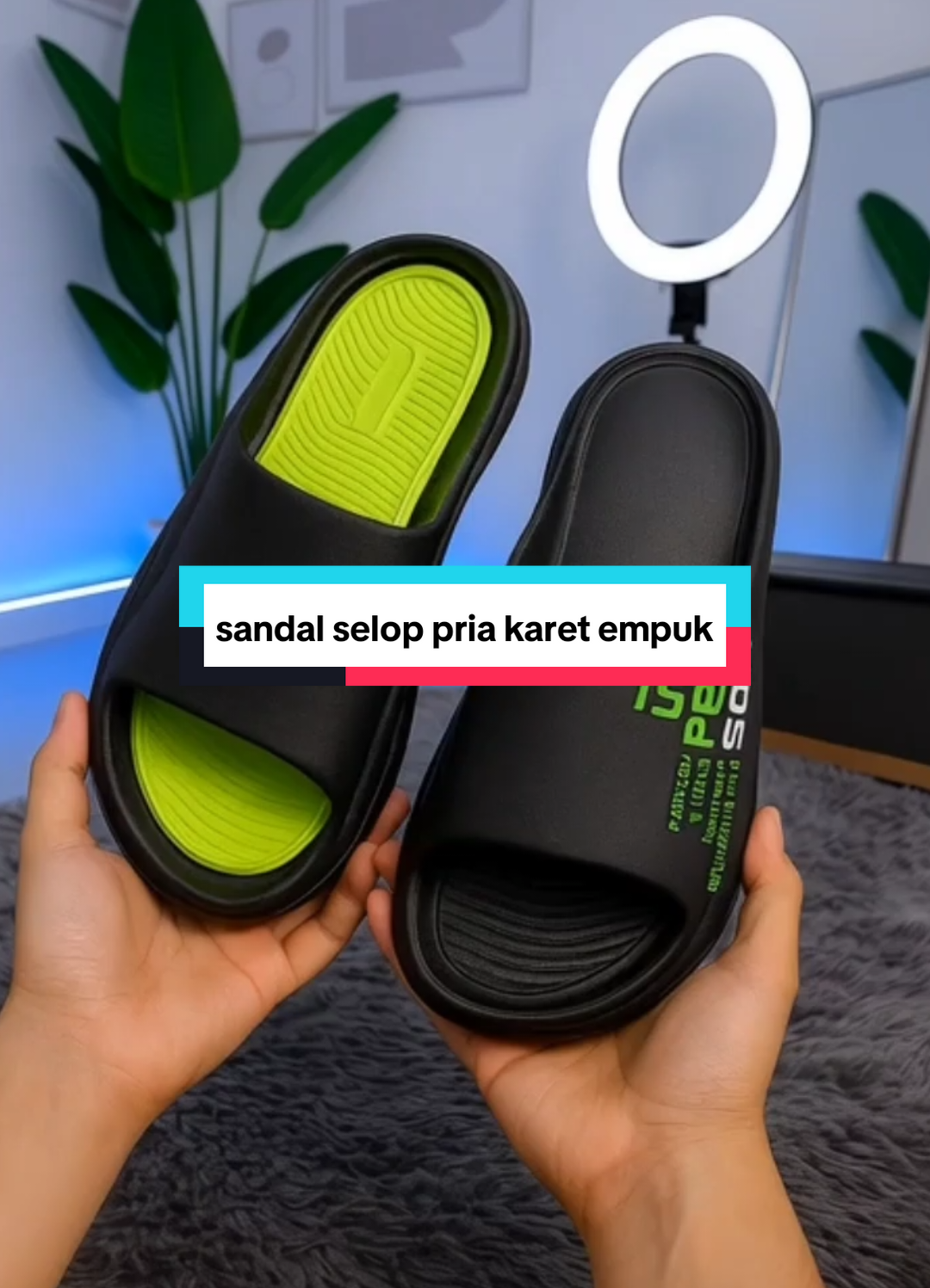 sandal selop pria karet empuk #sandalslop #sandalsloppria #sandalslopmurah #foryoupage #fyp 