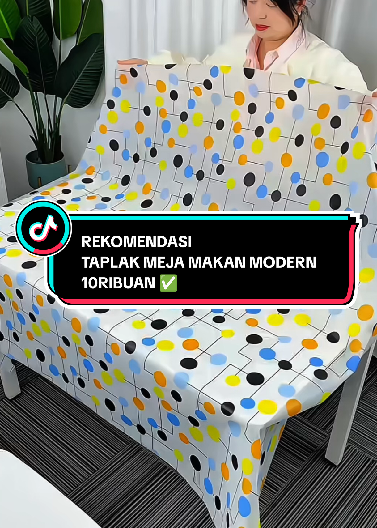 rekomendasi taplak meja makan modern 10ribuan, bikin meja makan bunda jadi makin mewah dan modern #taplakmeja #taplakmejamurah #taplakmejaantiair #tiktokshopindonesia 