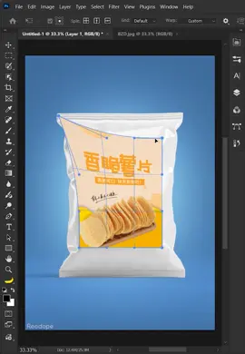 How to create snack bag mockup #photoshoptricks #photoshop #photoshoptutorial #recdope 