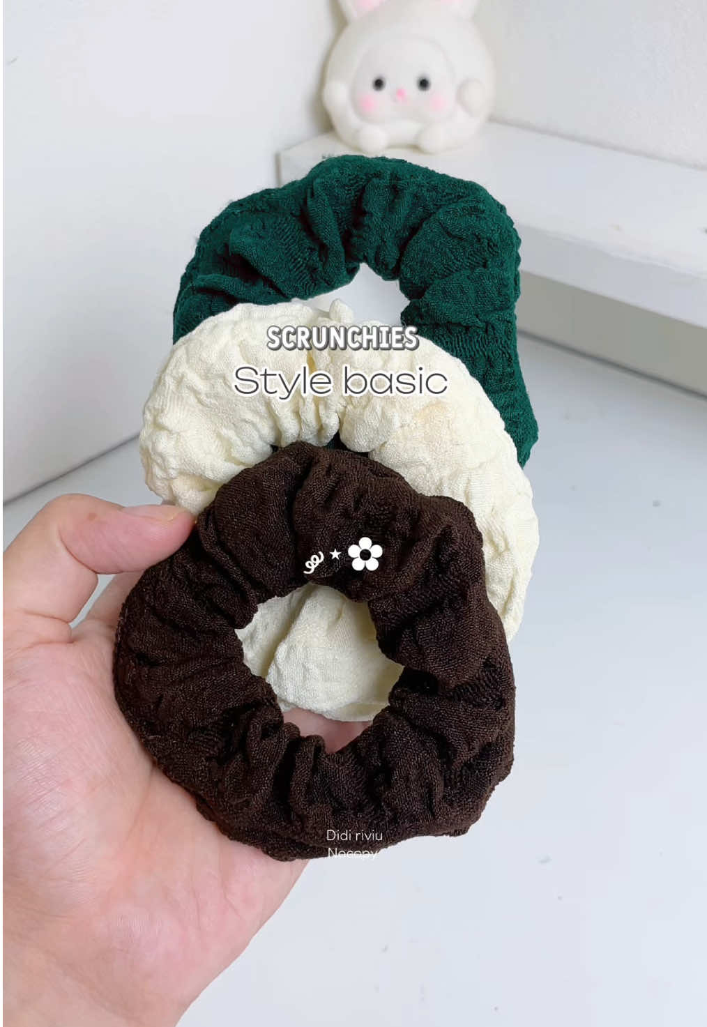 Dễ thương vô cùn nè #scrunchies #daybuoctoc #phukientoc #xuhuong 