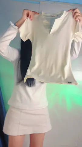 Áo thun cổ trụ tàu hótt trend #outfit #aothun #thinhhanh 