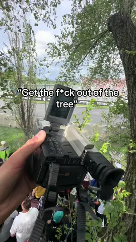 Anything for the best shot 👀🎥 #cinematography #filmmaker #filmlife #camcorder #cinematographer 