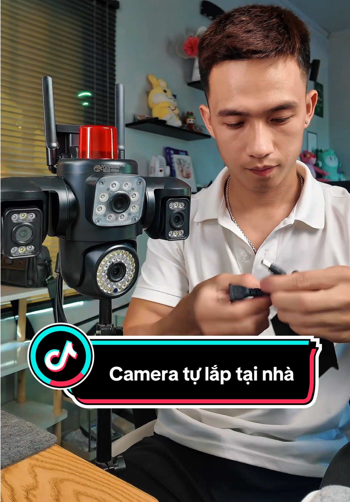 Camera tự lắp rẻ hơn gọi thợ thì các bác có tự lắp không #khanghatay #camera #camera4mat #camerayoosee #camerawifi 