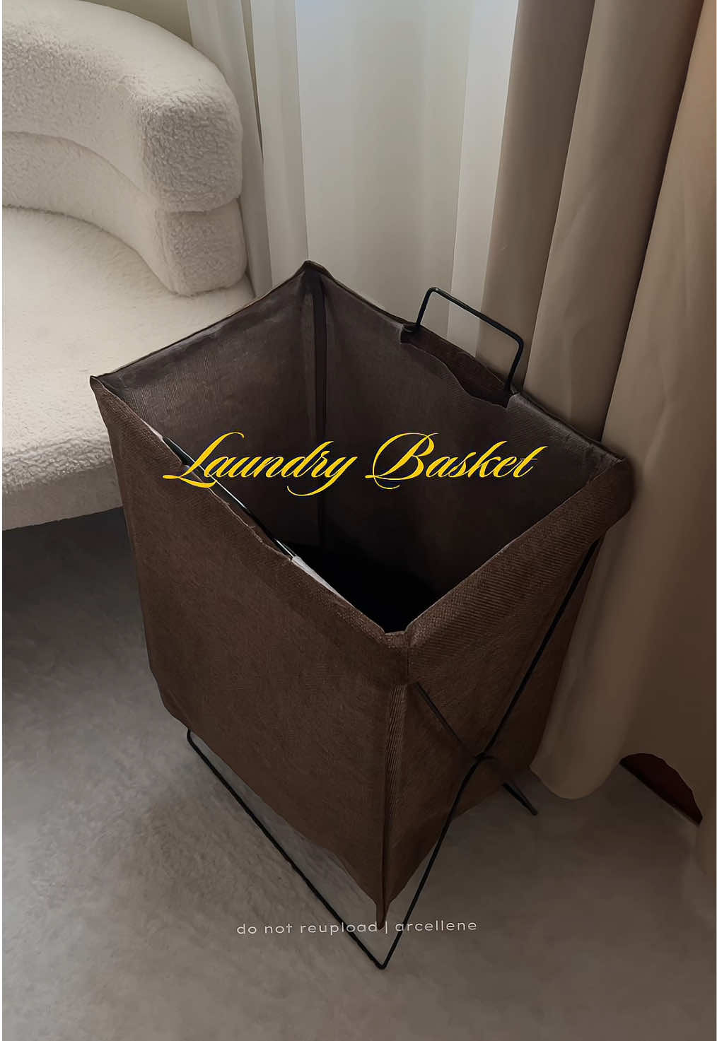 even the laundry basket needs to be ✨aesthetic✨ #laundrybasket #laundrytok #homeessentials #fyp #viral 