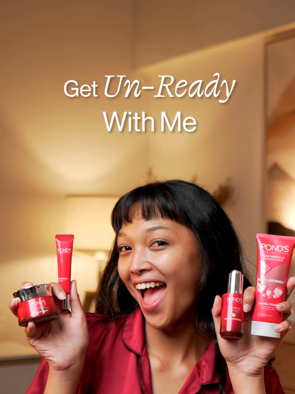 Time to glow while you sleep, bestie ✨ Yuk langsung checkout di keranjang kuning ya! 🛒 Pakai Pond’s Age Miracle biar pas bangun kulit glowing dan garis halus bye-bye 😴✨ Trust me, this retinol glow hits different 😍 Get your glowing skin like me! 💖 #pondsindonesia #pondsskininstitute #pondsagemiracle #PONDSIndonesia #pondsindonesiaofficial 