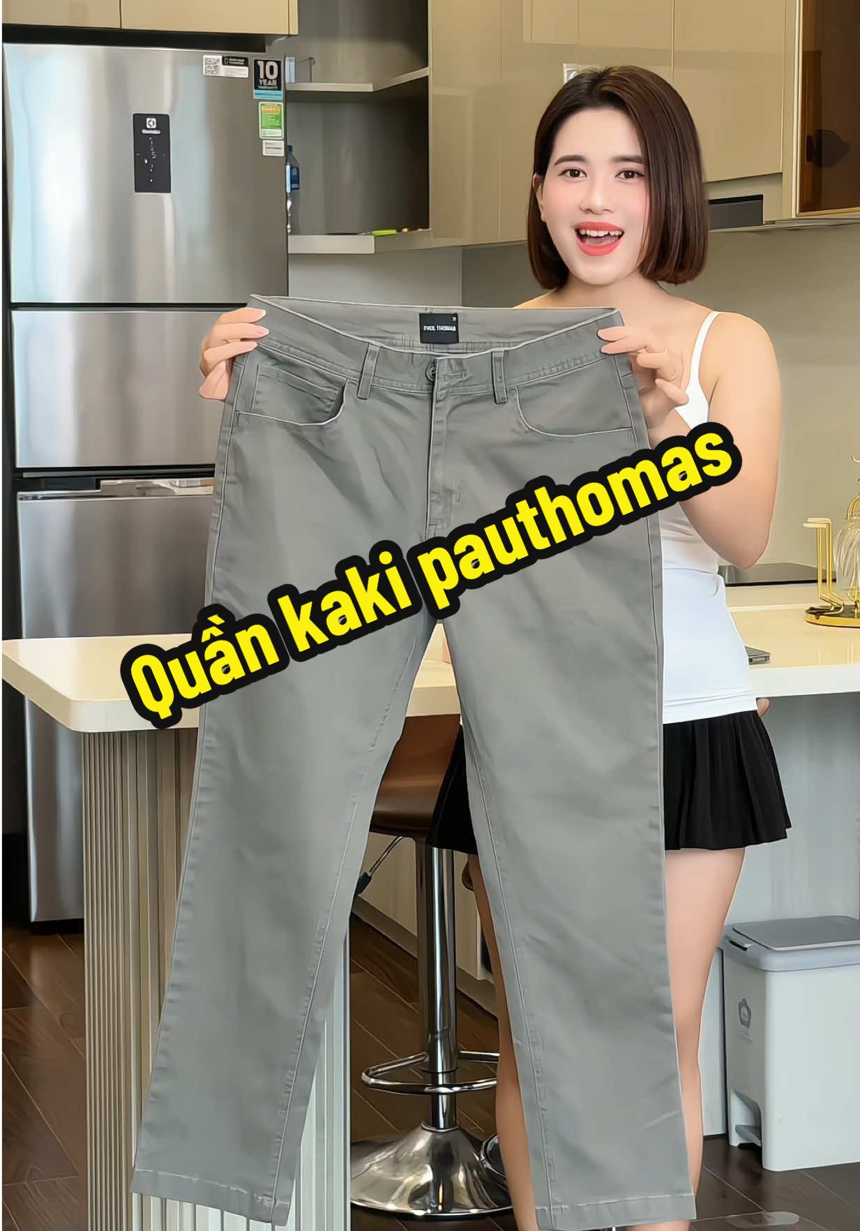 Quần kaki pauthomas#kieugialinh #quandainam #quankaki 