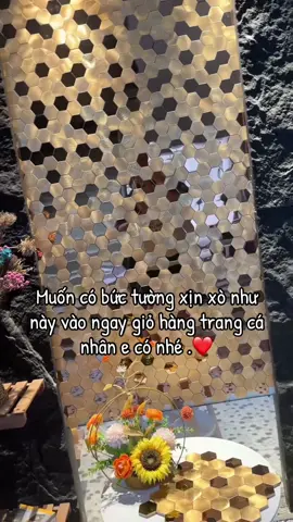 Bức tường đẹp không gian đẹp cuộc sống hạnh phúc #gachtrangtri #gachdan #gachtrangtri #tamdantuong #mosaic 