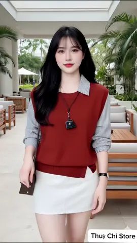 Áo sơ mi phối kẻ tinh tế, mặc đi làm hay đi chơi đều xinh. #aosominu #thoitrangnu #xuhuong #viral #thinhhanh 