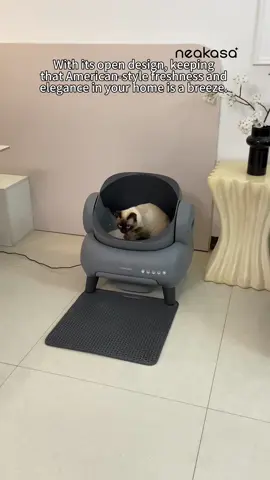 @Neakasa Freshness every day, our fully automatic litter box, the choice for a touch of elegance in American life. &top entry litter box #CatProducts #cat#catlitterbox #Petproducts #couple #neakasa #Raisecats #topentrylitterbox #NeakasaM1 #CatLitterBox #SmartLitterBox #OpenTopLitterBox #LitterRobot 