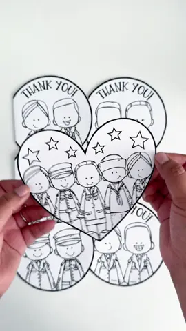 These Veterans Day cards are the perfect way to show our appreciation for our vets! 🥰 👉🏽To grab this resource click on the 🔗 in my bio and then tap on the ⏰️app tab.
