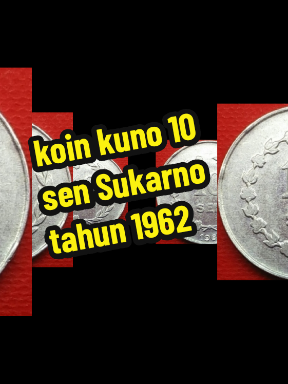 koin kuno 10 sen Sukarno ini berbahan dasar nikel dan pernah menjadi bagian dari nilai tukar rupiah yang sah pada tahun 1962 hingga kini berusia sekitar 63 tahun 