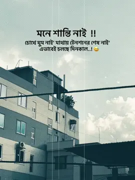 মনে শান্তি নাই চোখে ঘুম নাই' মাথায় টেনশনের শেষ নাই এভাবেই চলছে দিনকাল...! ❤️‍🩹 #unfrezzmyaccount #typ #foryou #1millionaudition #foryoupage @TikTok @TikTok Bangladesh @For You @everyone 