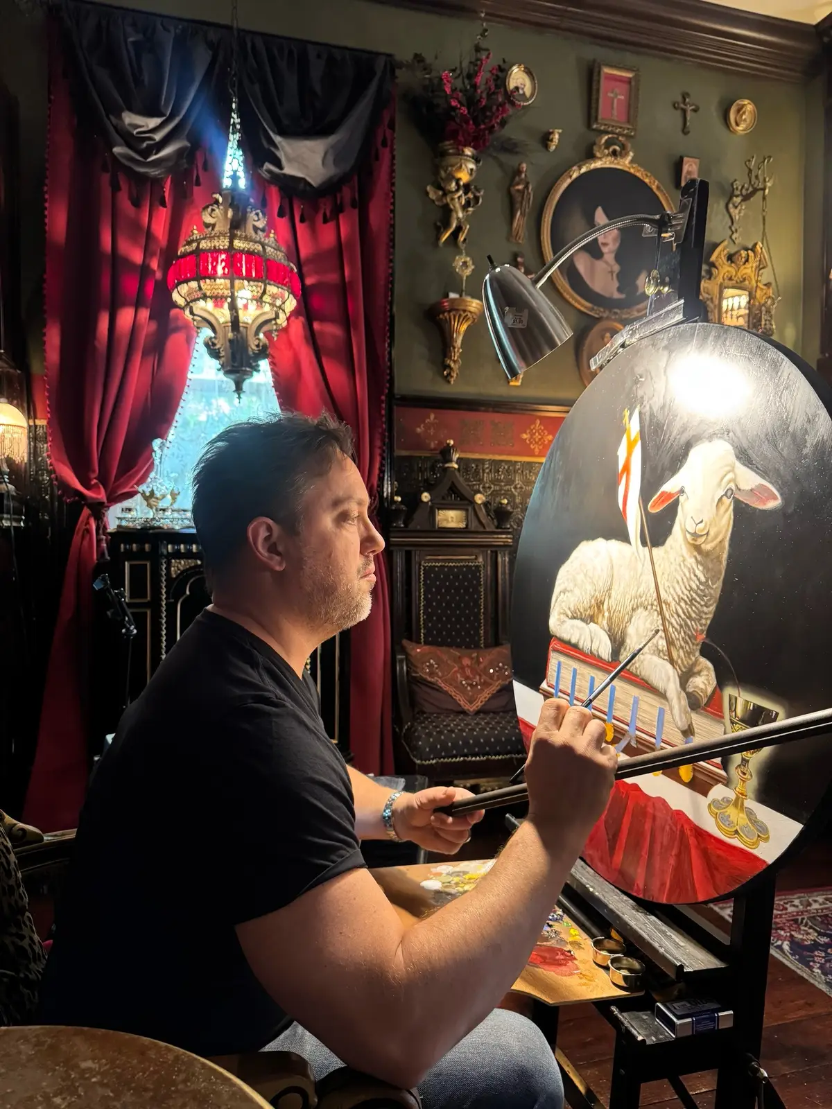 It’s amazing to see the resurgence of Realism and Catholic art. I can remember being a student in the early 90s and being told that traditional painting was dead and that I had no future if I chose to pursue a career painting these subjects. After leaving art school, I spent the first five years of my professional life in a kind of limbo. You know what helped me break free? My wife told me that if she had my talent, she would paint exactly what she wanted without listening to anyone’s opinion. It was as simple as that, just a shift in mindset, and I moved forward and never stopped. Now, after more than 31 years as a professional artist, I’ve seen so much progress. I’ve seen tradition return, and I’ve watched the field change from a time when almost no one painted religious subjects to a thriving community of talented artists bravely taking them on again. I hope that in some small way, God sees that I’ve used His blessings well and that I’ve helped to lift some of the clouds from this dark world. Thank you all for your continued support. 🙏 #artistsontiktok #catholicart #religiousart #sacredart #catholictiktok 