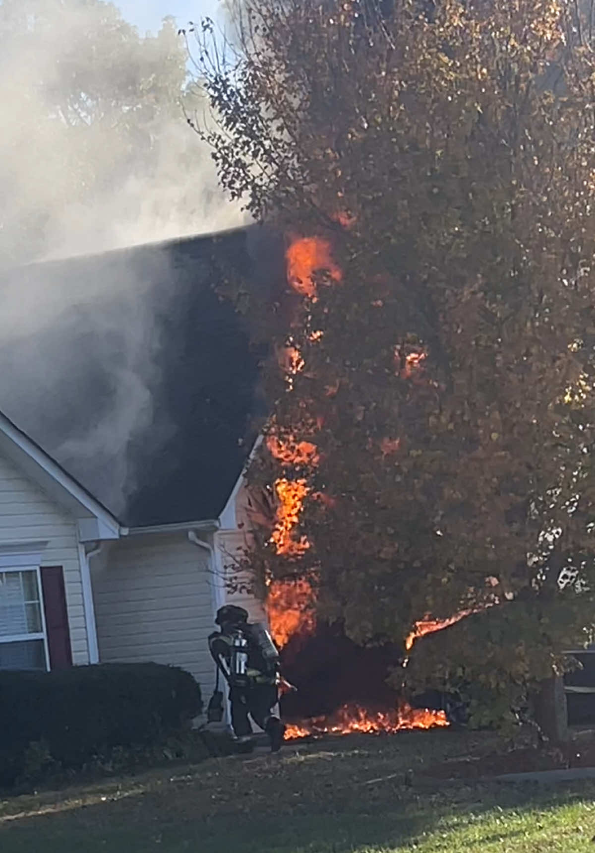 Yesterday started as a normal day & ended in tragedy. Our home for the last 5 years is now lost. Both of my vehicles were totaled.  I’m at a total loss right now. This so surreal. I know times are rough & this economy is so uncertain, but if you can help us at all, please do.  GoFundMe: https://gofund.me/63cd7b84b Link also in my bio.