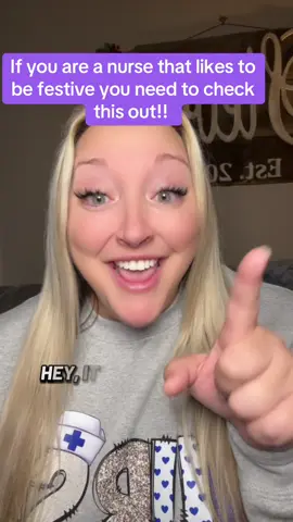 Check out the link and you can choose what color you like best!!! #nurselife #christmas #nursetiktok #cute #nursetok 