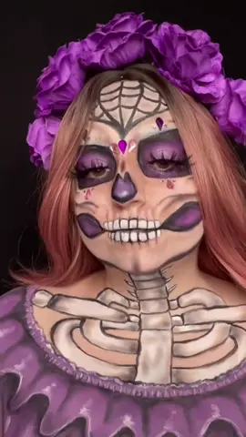 💀#skullmakeup #diadelosmuertos #diademuertos #dayofthedead #creativemakeup 
