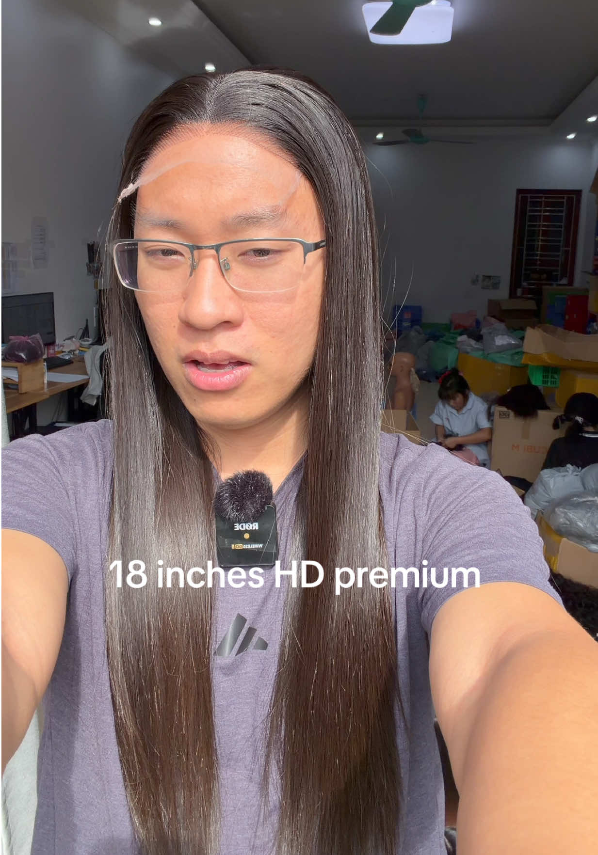 18 inches HD premium  Trusted raw hair hair factory base in Vietnam, we send Vietnam wigs to all Africa, US, UK, worldwide #rawvietnamesehair #luxurywig #vietnamwig #cheveuxvietnamiens #anbiwig    