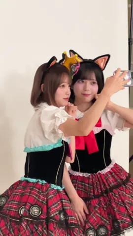 ほのぼの⸝⸝>  ̫ <⸝⸝ᐡ♡ 可愛い猫が可愛い猫を撮ってるのを撮ってみた🤳🏻🐈‍⬛💗 #川村結衣 @川村結衣  #髙橋彩音 @たかはし あやね  #会いに行けるアイドル  #アイドルはウーニャニャの件  #ニャーKB