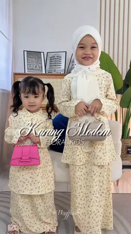 Kurung modern floral kids, yang bestnya baju ni ada sepasang ibu dan anak tau, material best sejuk dan flowy #baju #kurungcantik #kurungmoden #kurung 
