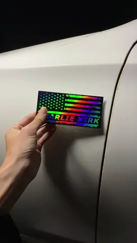 #charliekirk #laser #stickers 