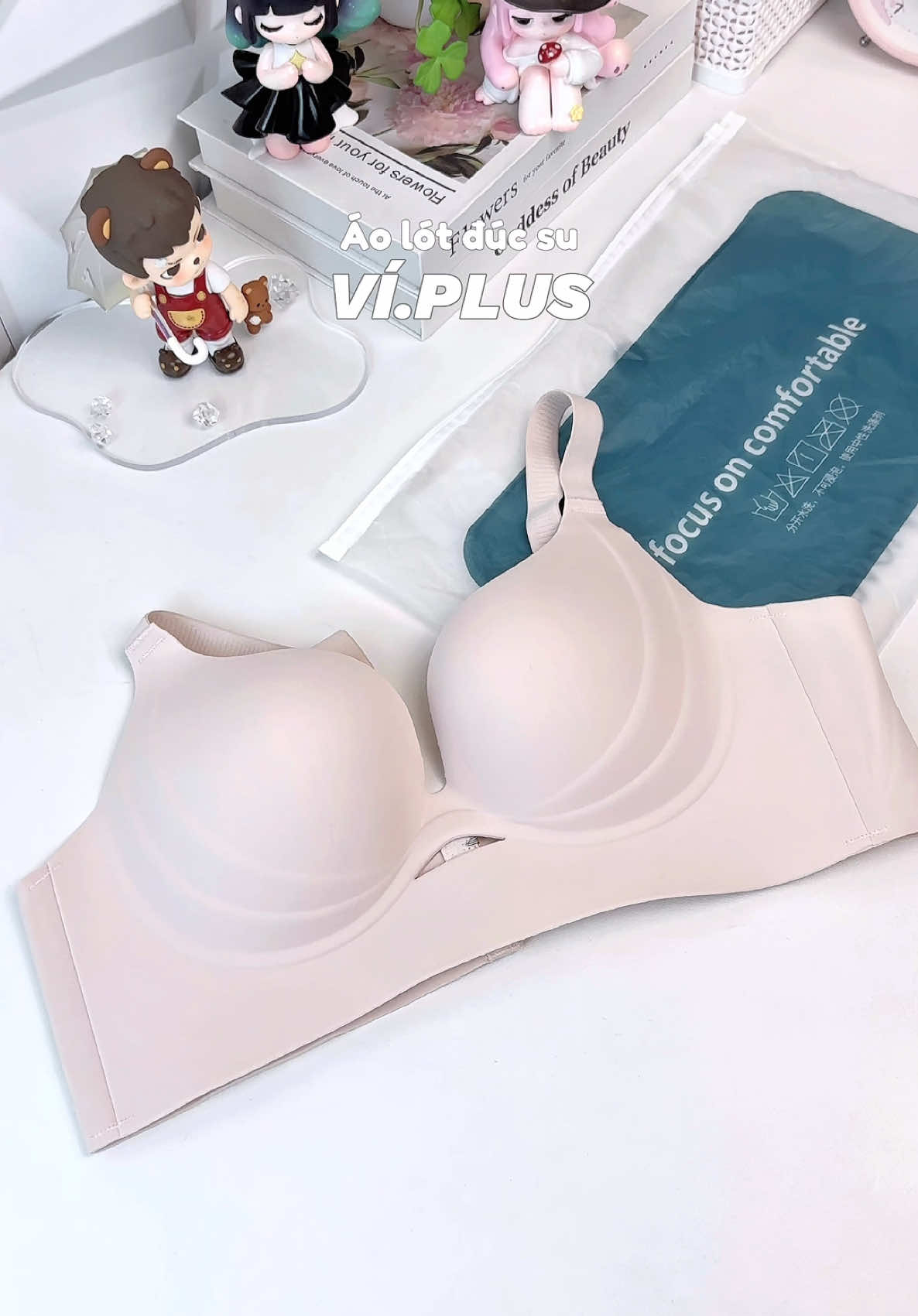 Áo Lót Áo Bra Nữ BigSize Chất Su Đúc Mút Mỏng Nâng V1 🧏🏻‍♀️ #riviucunghuong #aonguc #aobra #aolot #aosuduc 