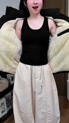 Áo Khoác Phao lót lông cừu #aokhoaclotlong #aokhoacphao #aonamnu #thoitrang #xh 