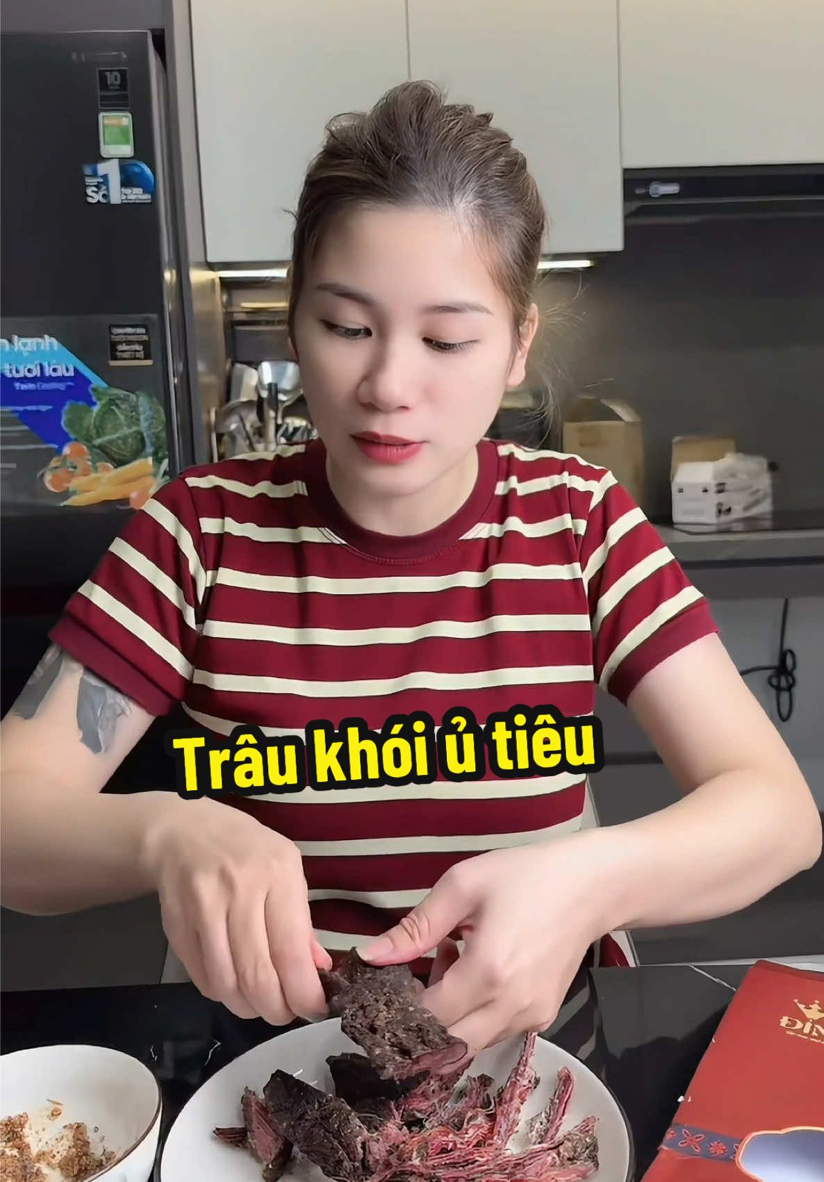 Trâu khói ủ tiêu đặc sản Tây Bắc #traukhoiutieu #dienvienbaothanh #dacsantaybac 
