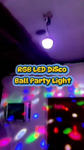“Instant party lights! 🎉✨” #RGBLight #PartyLightPH #DiscoBallLED #RoomAesthetic #TikTokFinds 