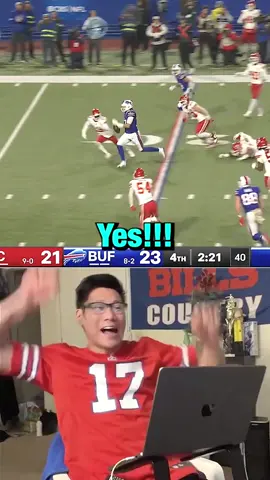Bills Fan LIVE Reacts to MVP Josh Allen CLUTCH Rushing TD Bills vs Chiefs 🤯 #fyp #nfl #nflfootball #buffalobills #kansascitychiefs 