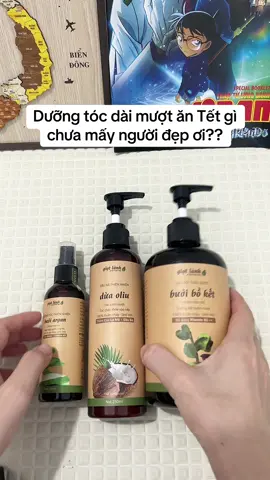 Combo nuôi dưỡng tóc dài óng mượt nhà Giọt Lành thuần chay 100% chị em yên tâm nè #daugoi #daugoithaoduoc #giotlanh #chamsoctoc #viral 