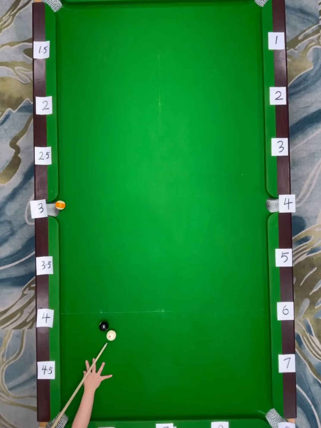 Use the one-rail system well, and you'll have no worries in billiards. #8ballpool #billiards #trickshot #studypool