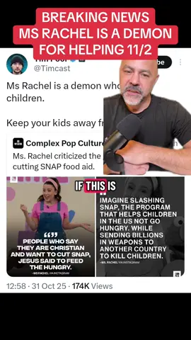 #streamer Tim Poole calls Ms Rachel a demon for wanted to feed the hungry instead of unaliving children in other countries #usa #news #youtube #tiktok 
