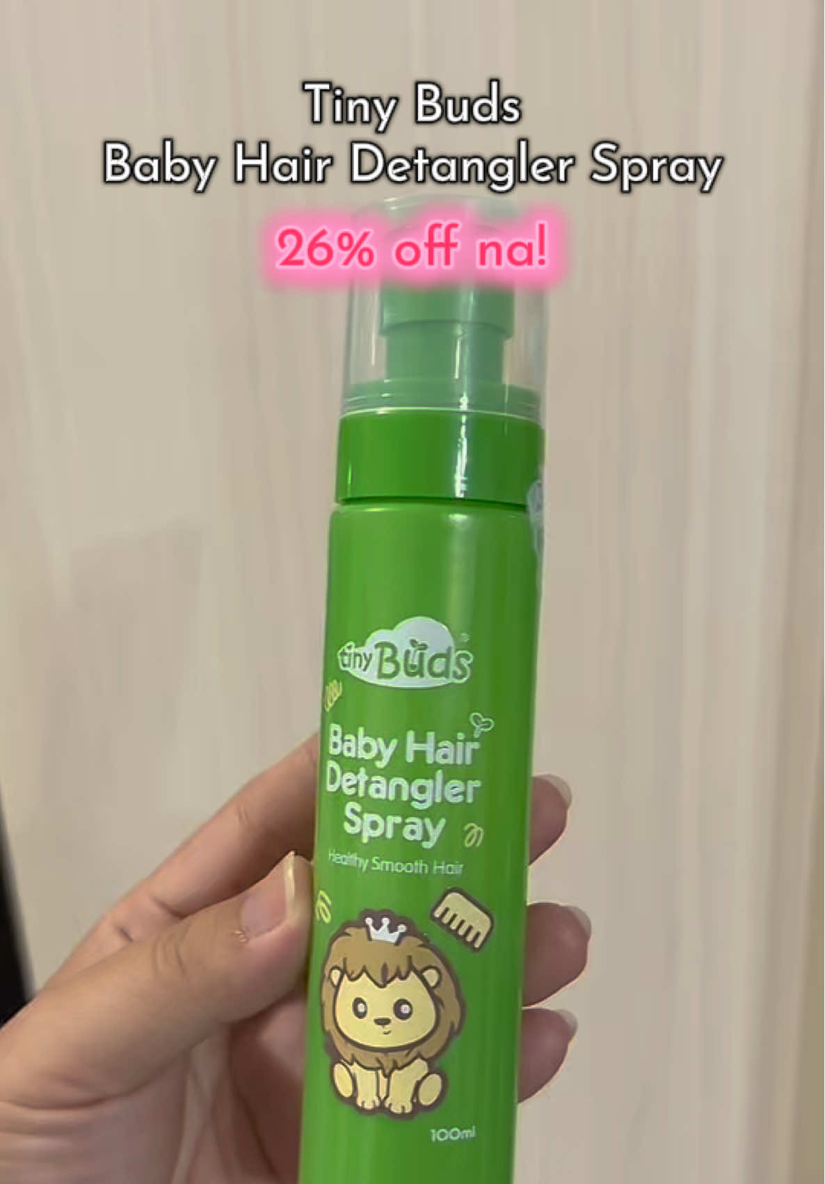 Tiny Buds Baby Hair Detangler Spray #tinybudshairdetanglerspray #hairdetangler #hairdetanglerspray #tinybudsbaby #babyessentials 