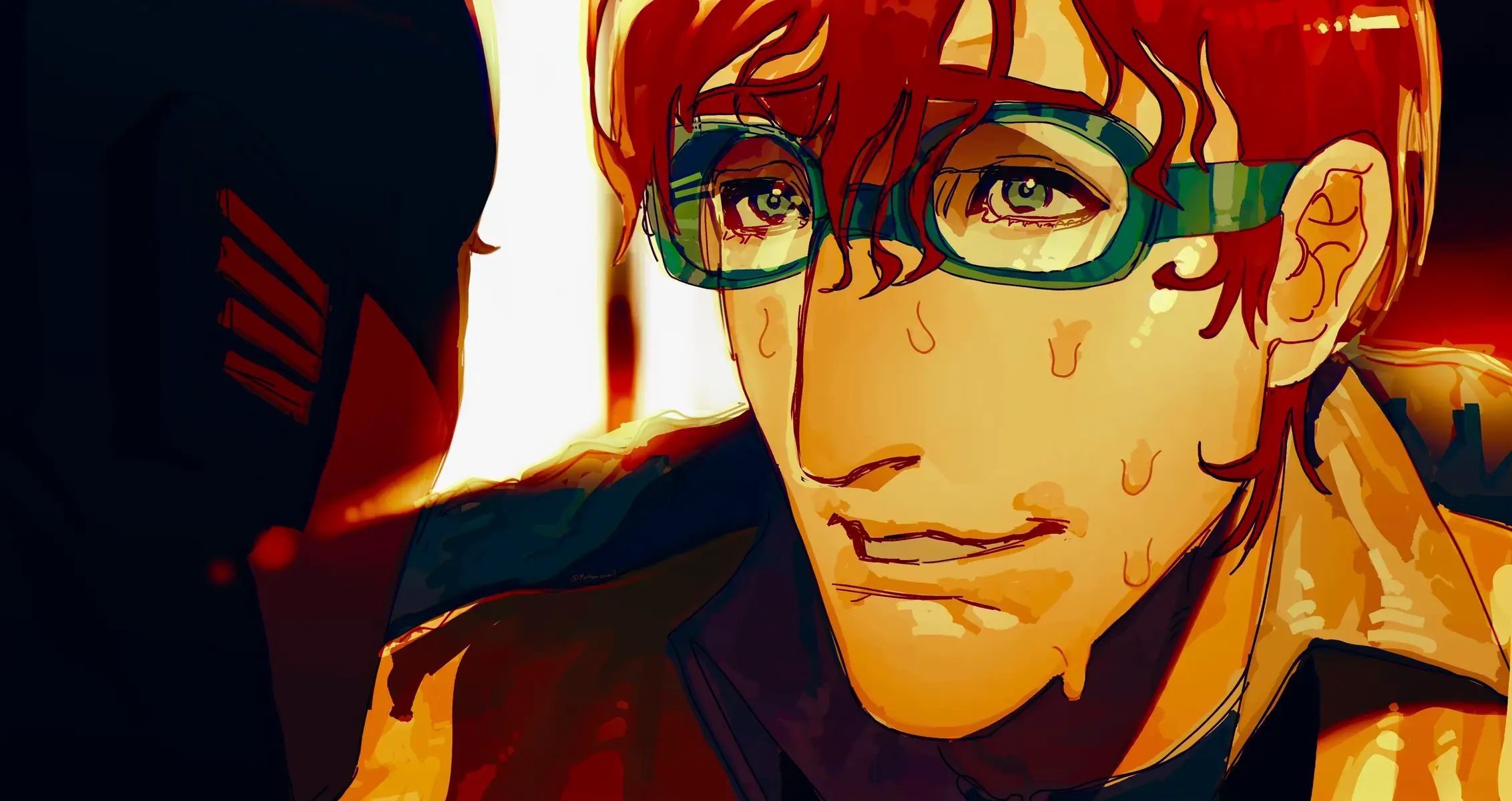 I need him him to be a romance option SO BAD. #dispatch #waterboy #fanart #foryou #fyp 