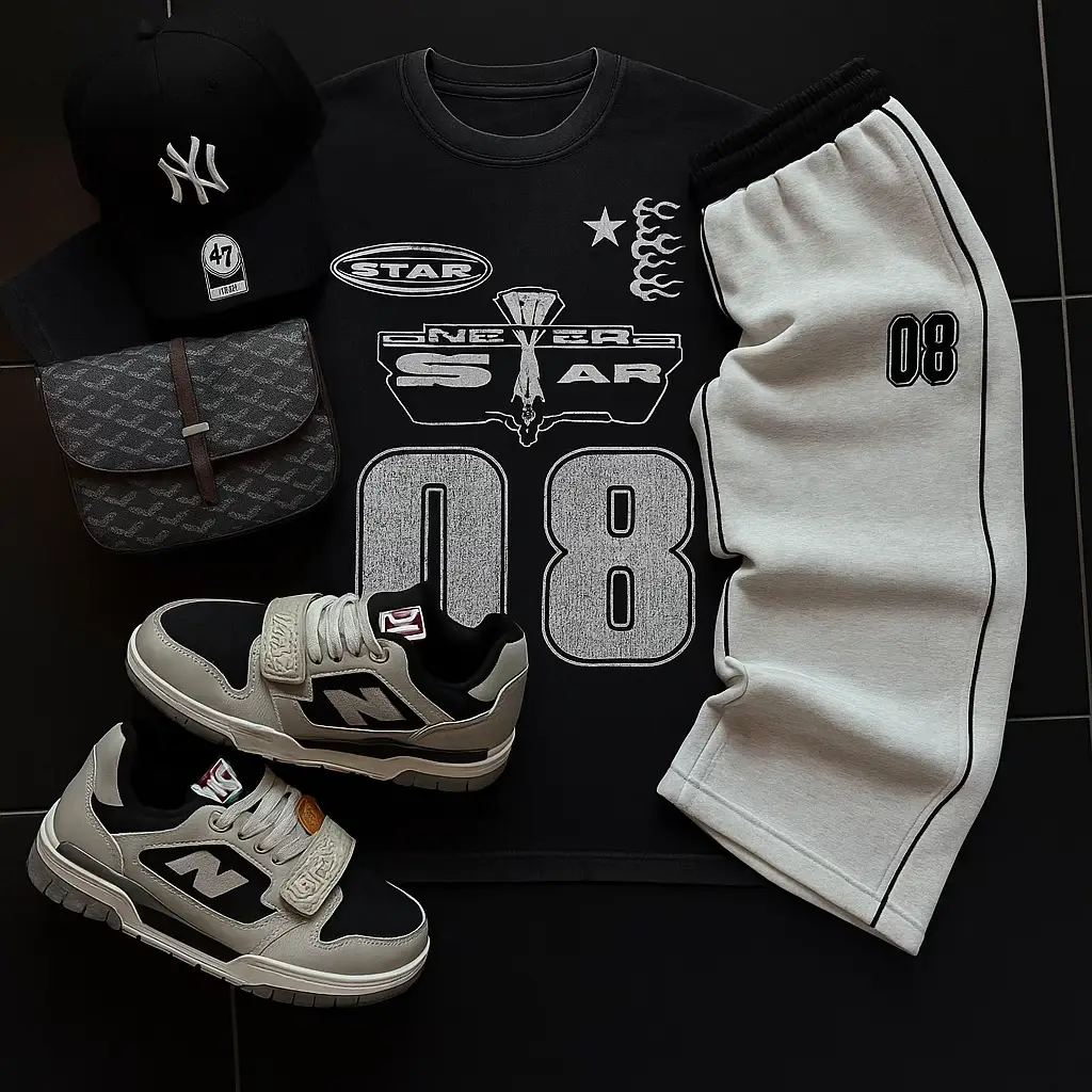 Streetwear outfit ideas for everyday wear. Your go-to outfit inspo from UNCLE TEE🔥. #uncletee #streetwearoutfits #OOTD #outfitideas #graphictshirt 