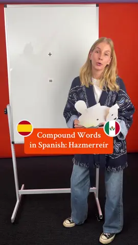 Learn how Spanish compound words are formed like the classic 'hazmerreír' 👀 #LearnSpanish #SpanishCompoundWords #SpanishVocabulary #SpanishLesson #Hazmerreír 