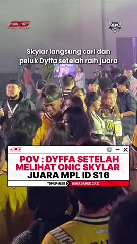 Apipiii😭😭🫶🫶, congratulations untuk kalian berdua. @RRQ Dyffaa  #duniagames #satusatunyadidunia #MLBB #MPLIDS16 #ONIC  