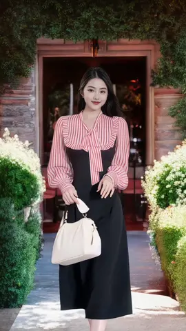 Mặc nhẹ như không, che dáng cực khéo – váy công sở mà sang chẳng kém đồ dự tiệc ✨. #OOTD #outfit #thoitrangnu #vayxinh #tiktokshop 