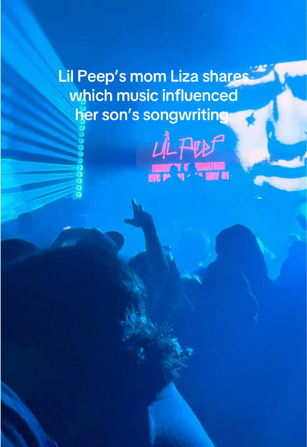 Last night at his 29th birthday celebration at the Novo in LA 🥺🖤🎂 #lilpeep #birthday