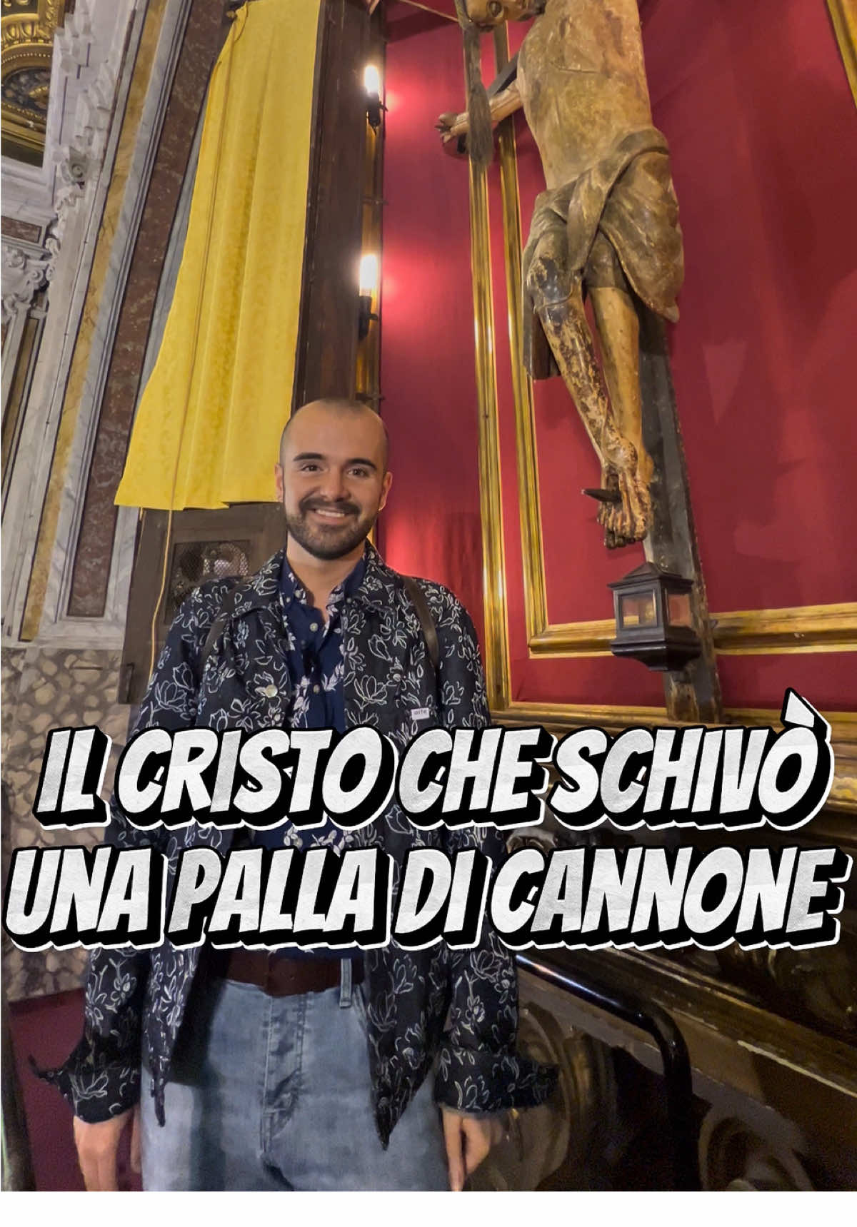Il Cristo miracoloso che schivò una palla di cannone 🥰 #napoli #napolinelcuore #tiraccontolitalia #storia 