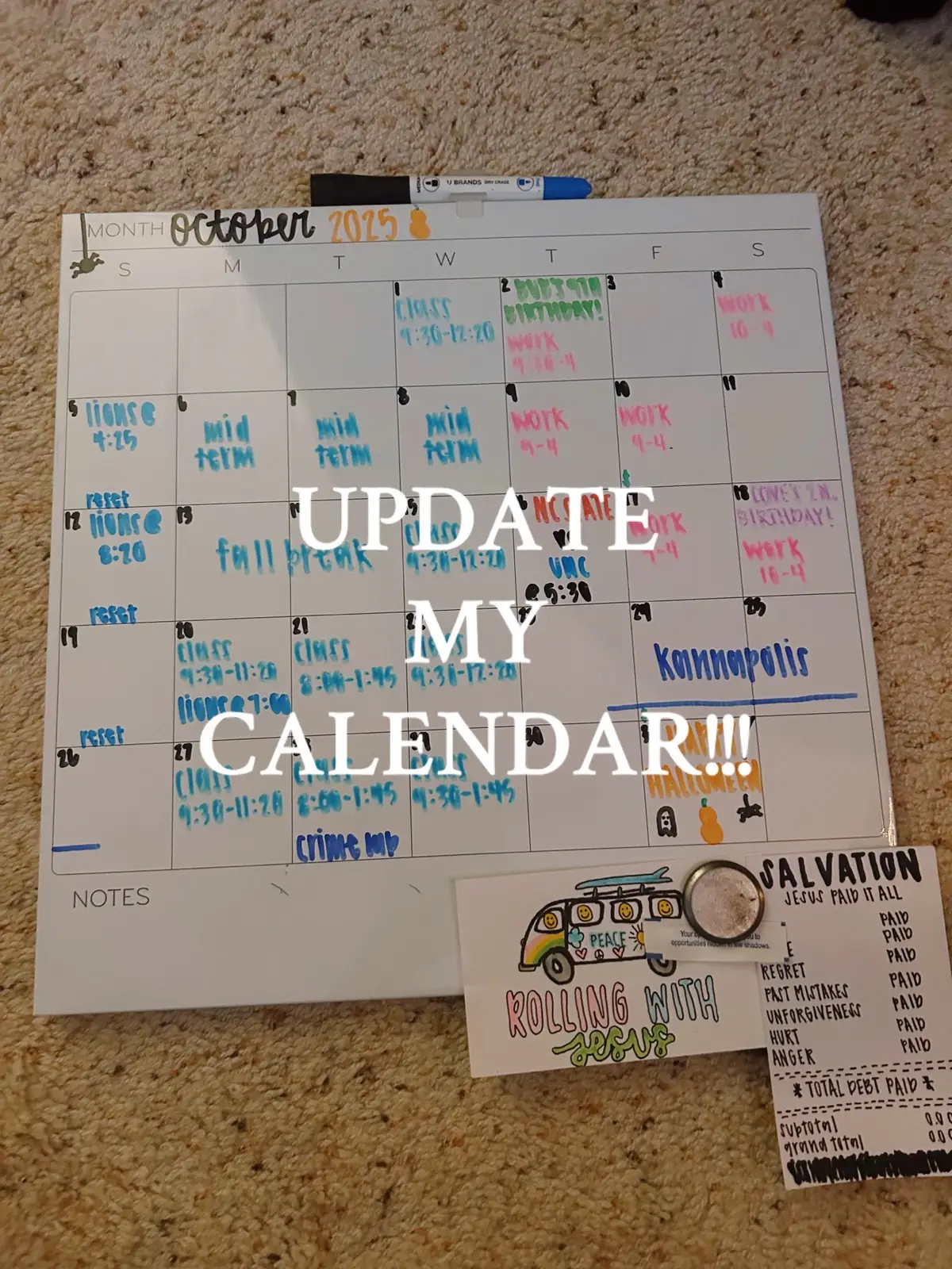 how is there only 2 months left of 2025?? #october #calendarrefresh #calendarreset #november #foryou 