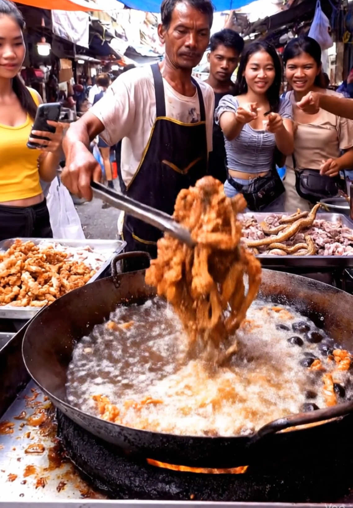 Life at a Wild Meet Market #seafood #food #fish #cooking #animalsmarket 