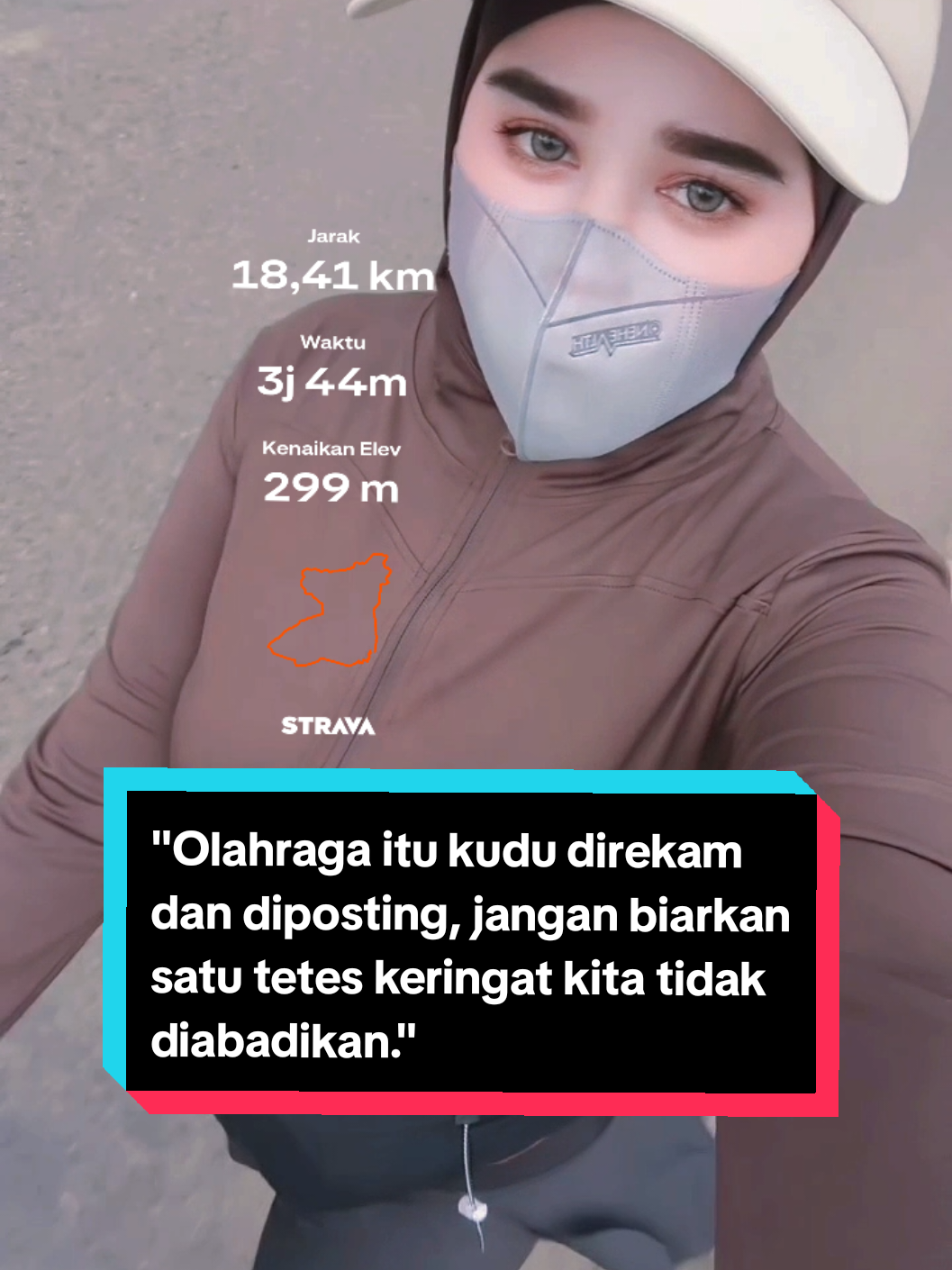 Olahraga itu kudu direkam dan diposting, jangan biarkan satu tetes keringat kita tidak diabadikan.  Akun ke 1 @calonistrimu ❤️🩺 #olahraga #jogging #jalansantai #fyp #CapCut 