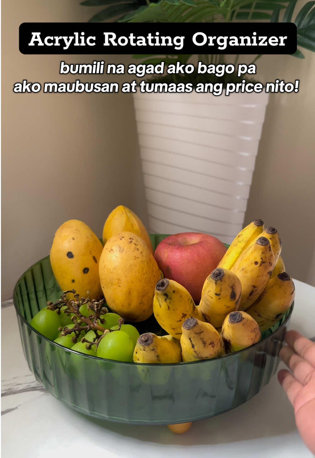 acrylic organizrr na perfect pra sa mga handaan lalo na sa christmas at new year! #rotating #rotatingdisplay #prosperitybowl #newyear 