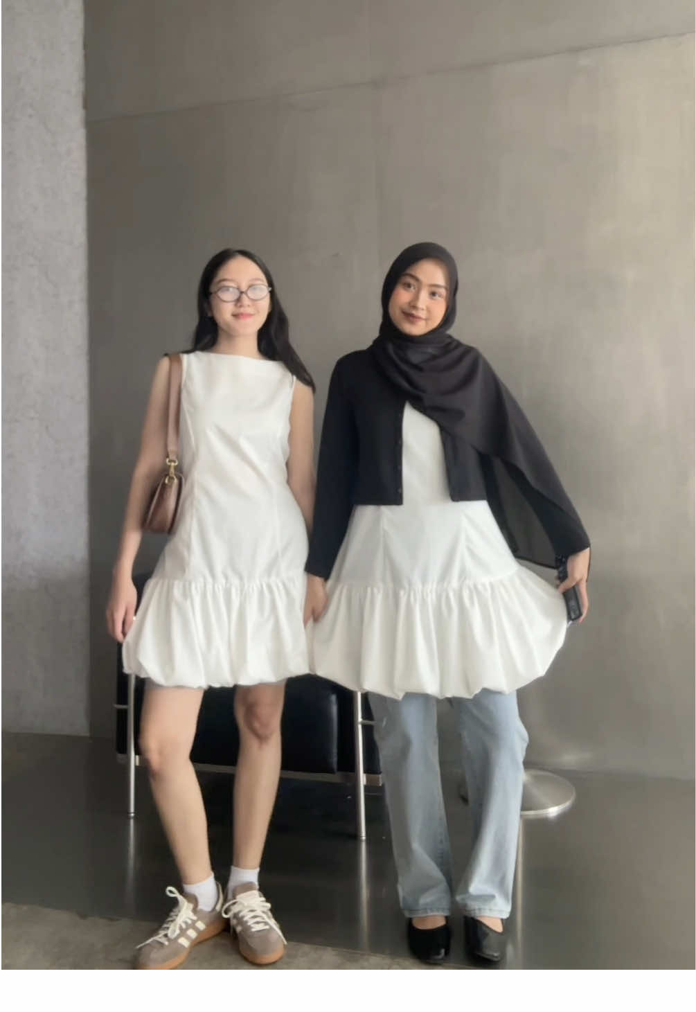 So in love Maven dress in hijab and non hijab 🖤🤍 #fyp #OOTD #fitcheck 