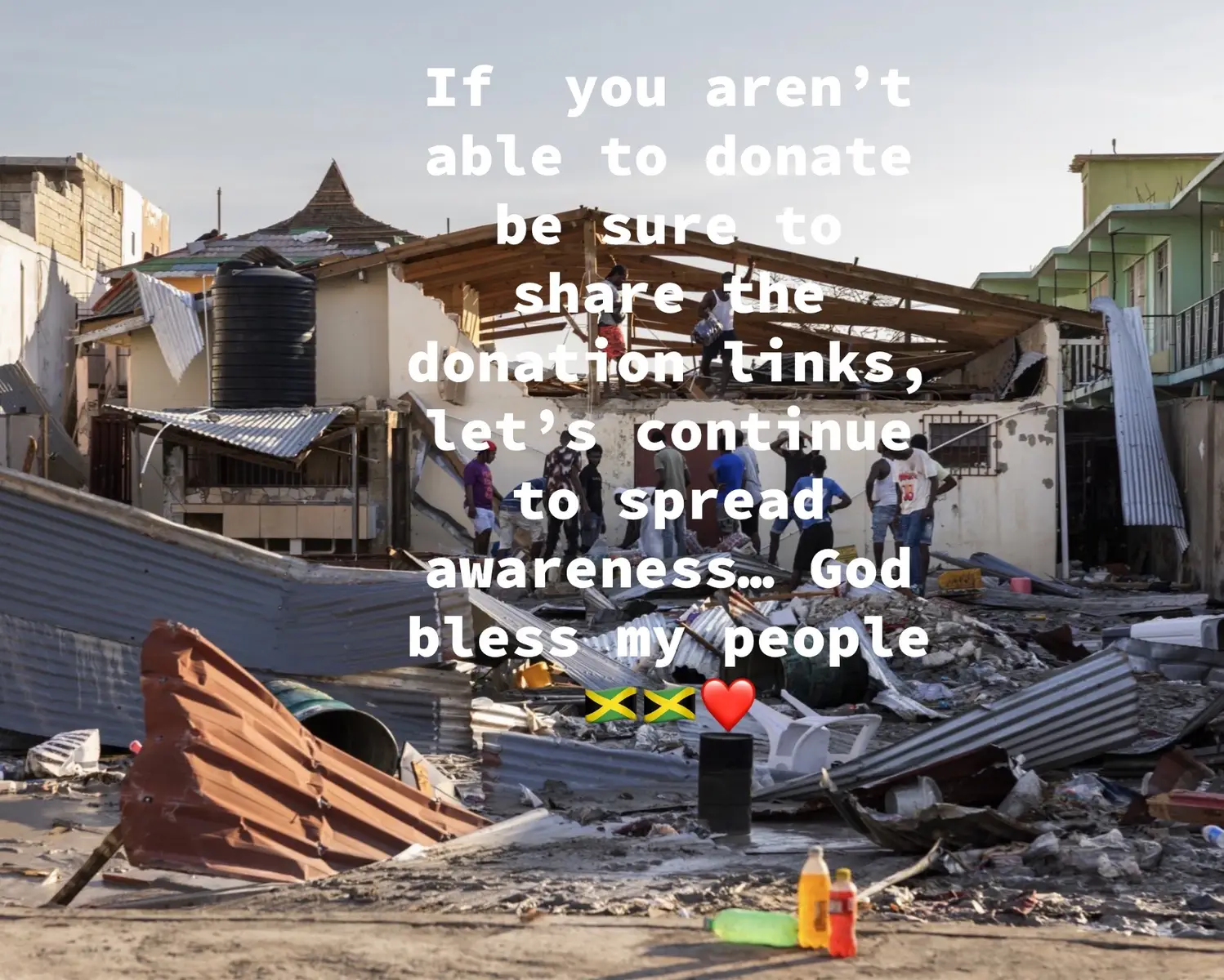 I will be posting links in the comment section. God bless my country 🙏🏾🙏🏾❤️🇯🇲 #jamaicantiktok #hurricane #disaster 