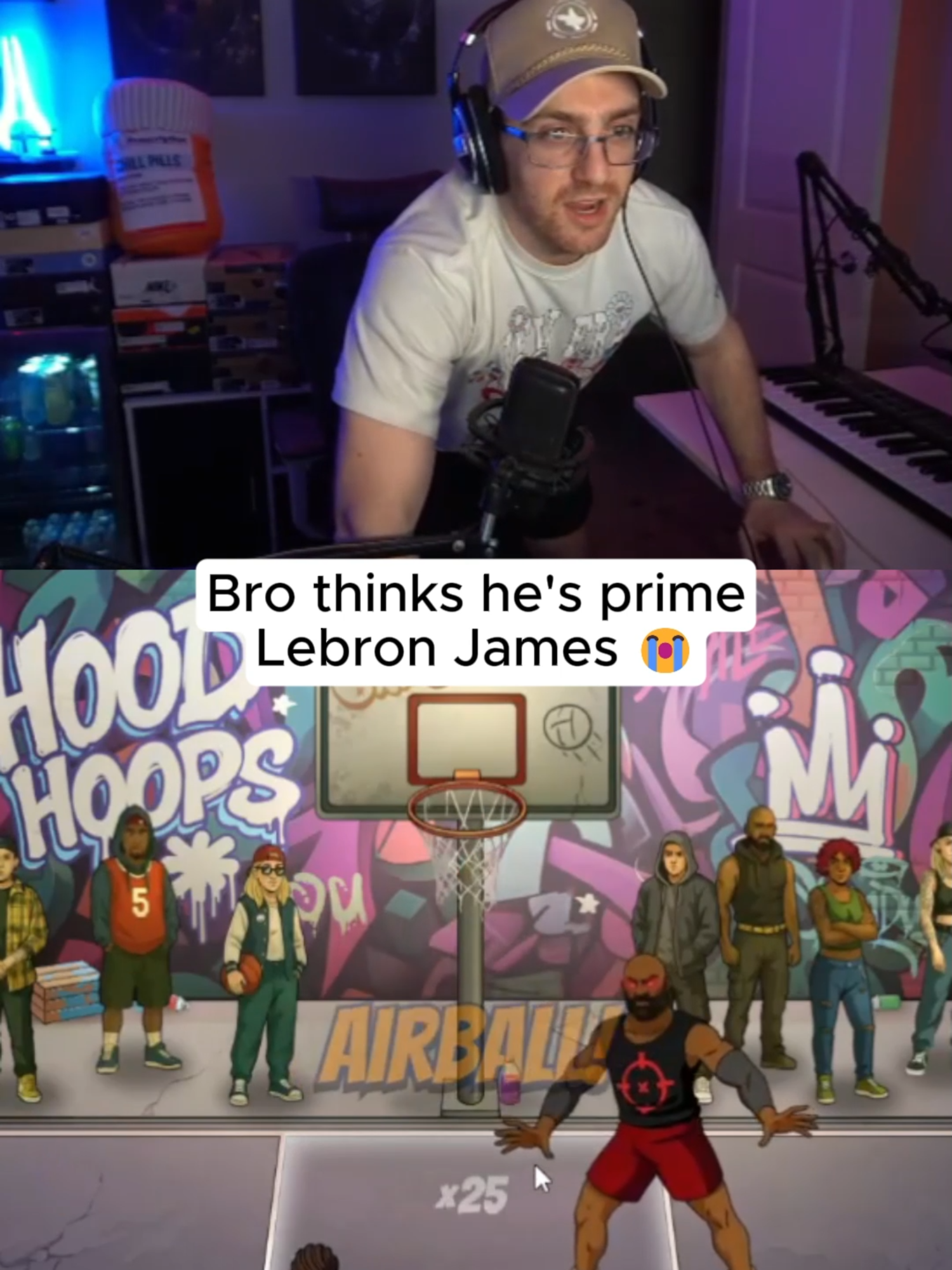 Bro thinks he's prime Lebron James 😭 #kickstreaming