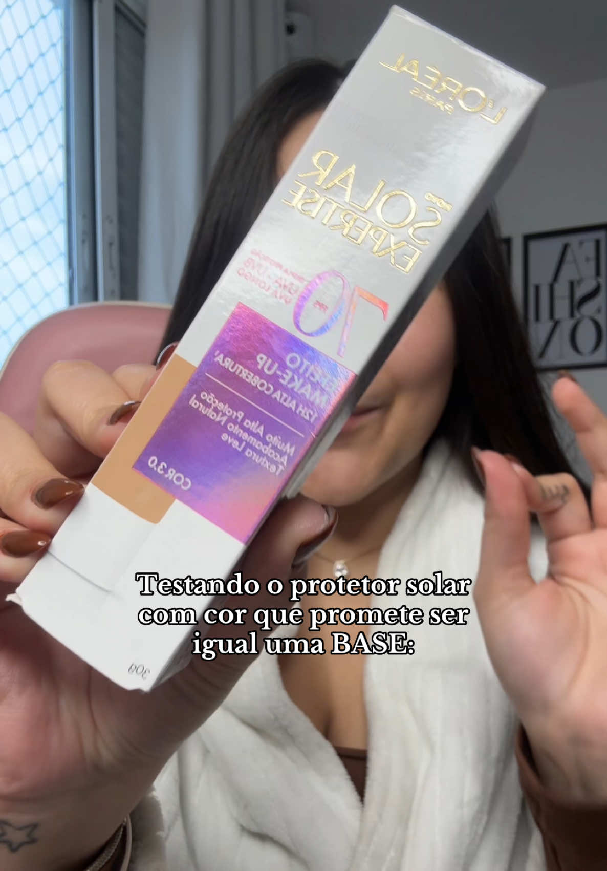 Esse protetor solar com efeito base da @L'Oréal Paris Brasil está simplesmente INCRÍVEL! #tiktokshopblackfridaybr #tiktokshop1111br #viral #protetorsolarloreal #efeitomake 