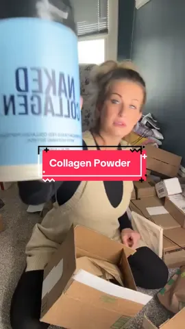 Don’t mind the paid actor in the back🙃 #unboxinglady #collagen #collagenpeptides #collagenpowder #nakedcollagen 